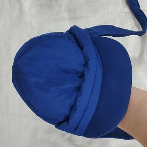 Bogner Blue Sun Shade Ski Winter Hat with Metal Loops Size Medium